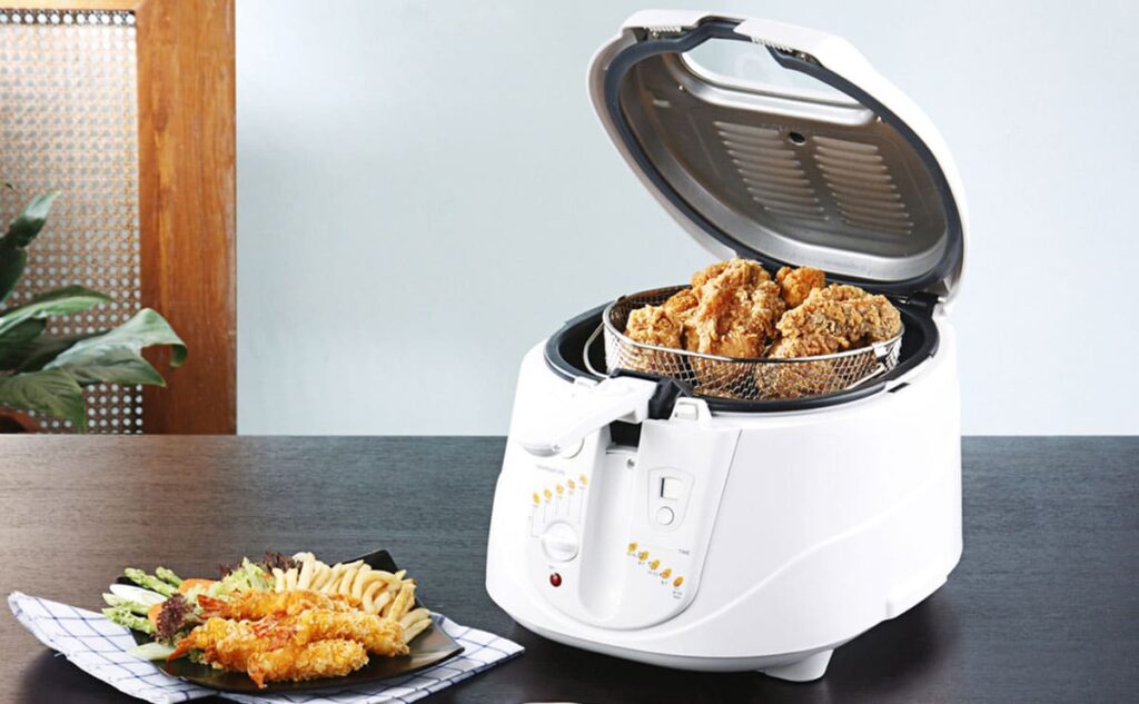 nấu ăn bằng nồi chiên không dầu