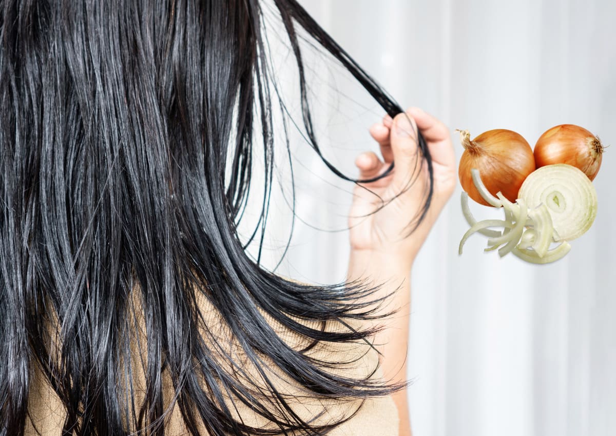 nước ép hành tây chăm sóc tóc