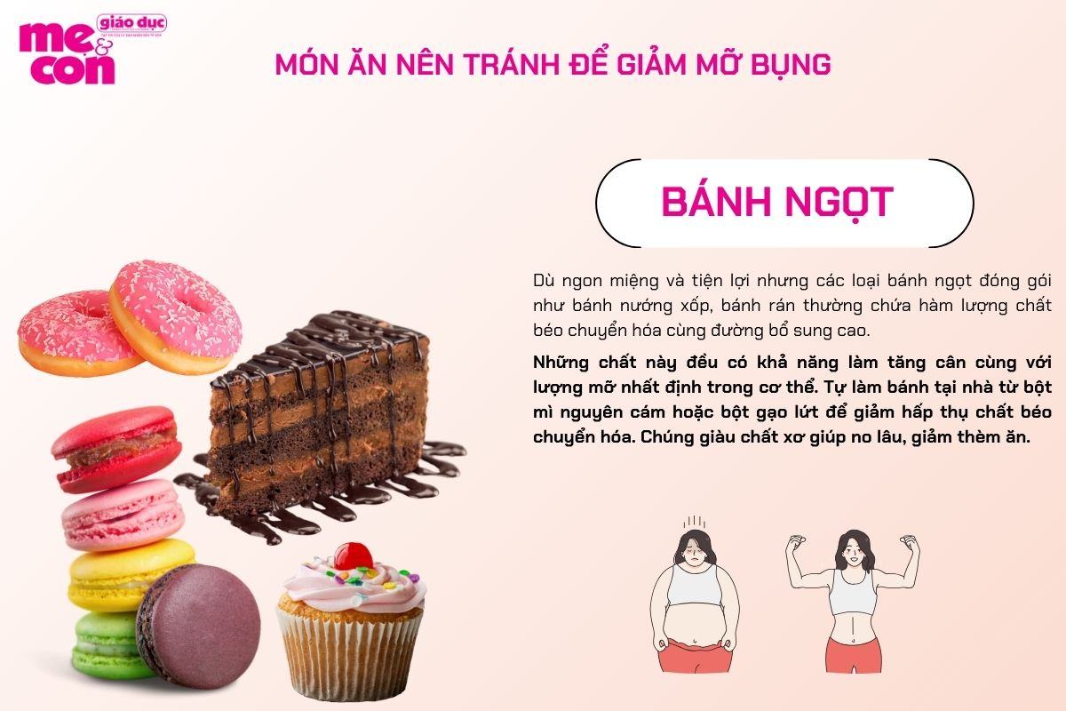 Bánh ngọt Món ăn nên tránh
