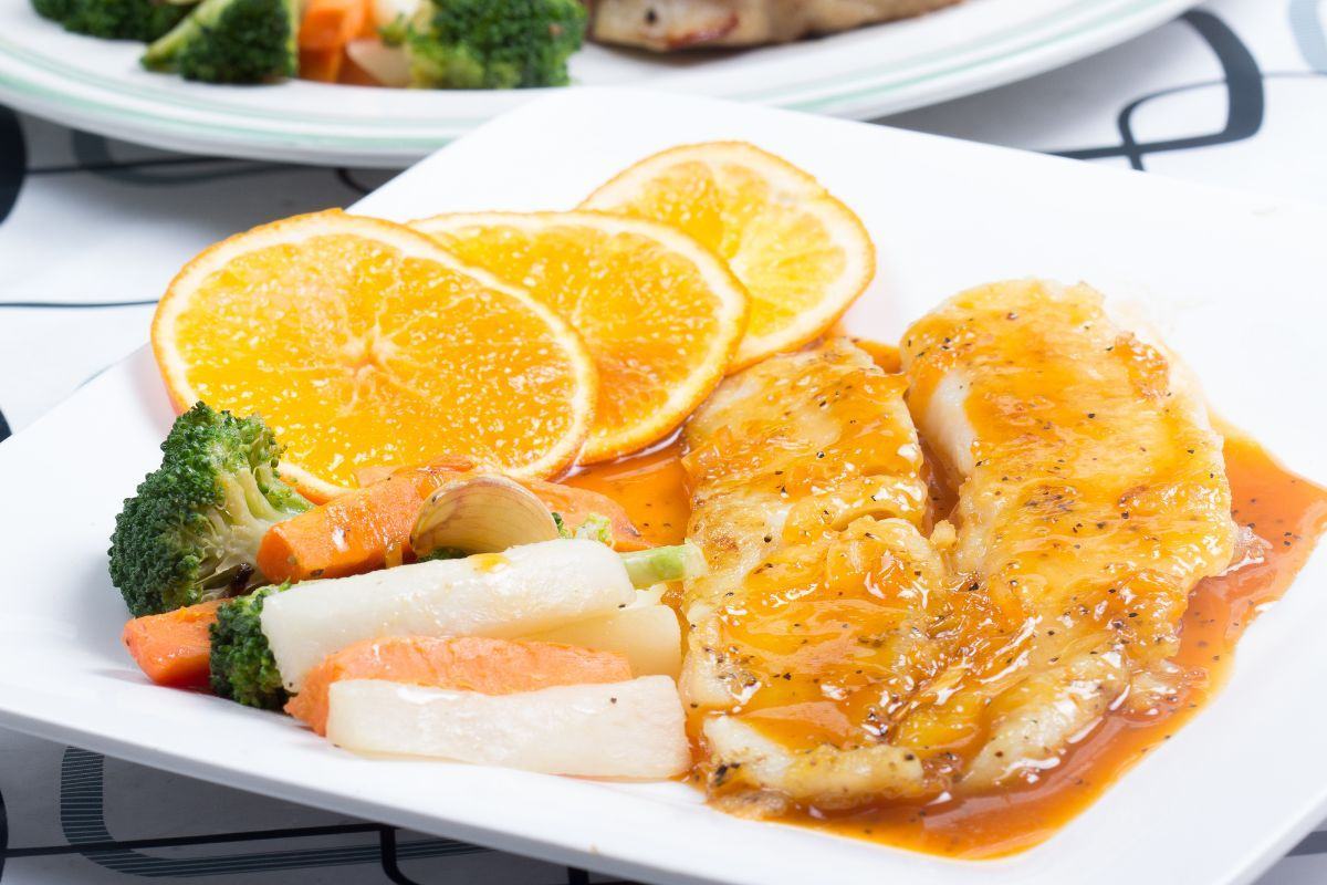 Cam sốt cá trái cây ít calo