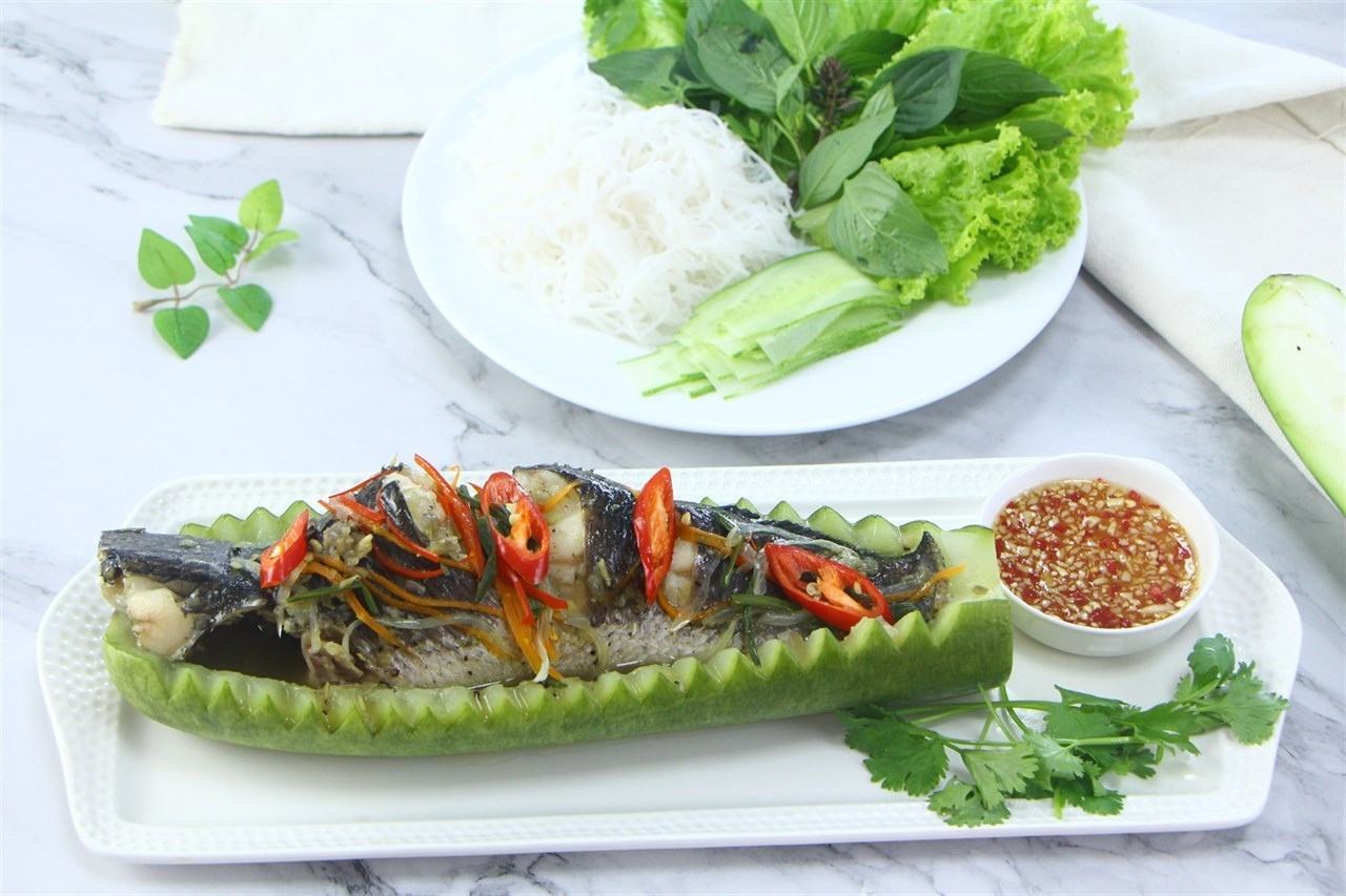 các món ăn ngon hàng ngày miền Nam là cá lóc hấp bầu các món ăn ngon hàng ngày miền Nam là món cá lóc hấp bầu