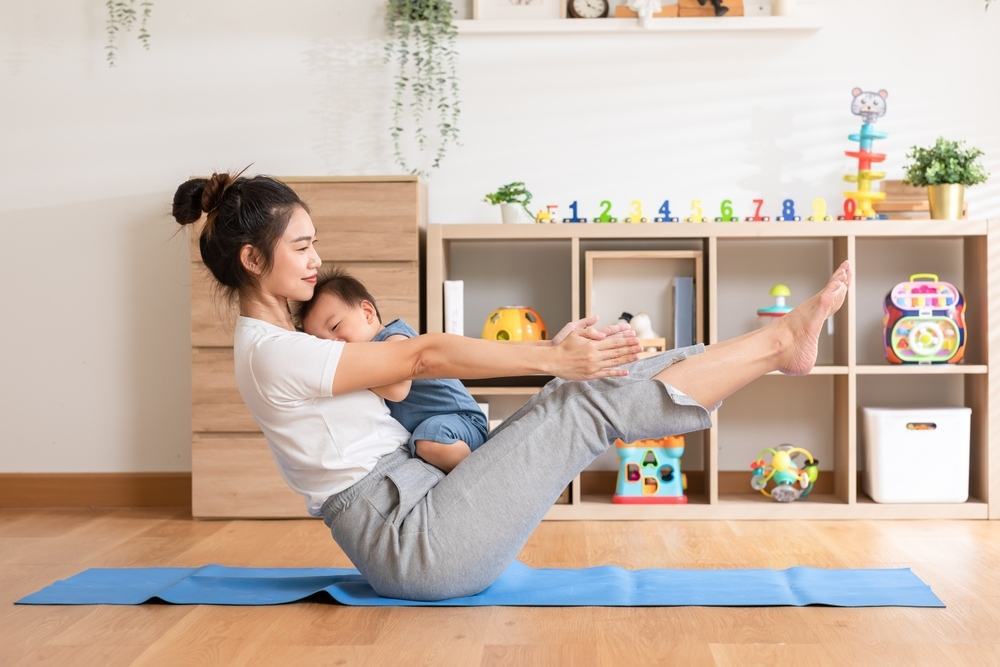 tập pilates sau sinh