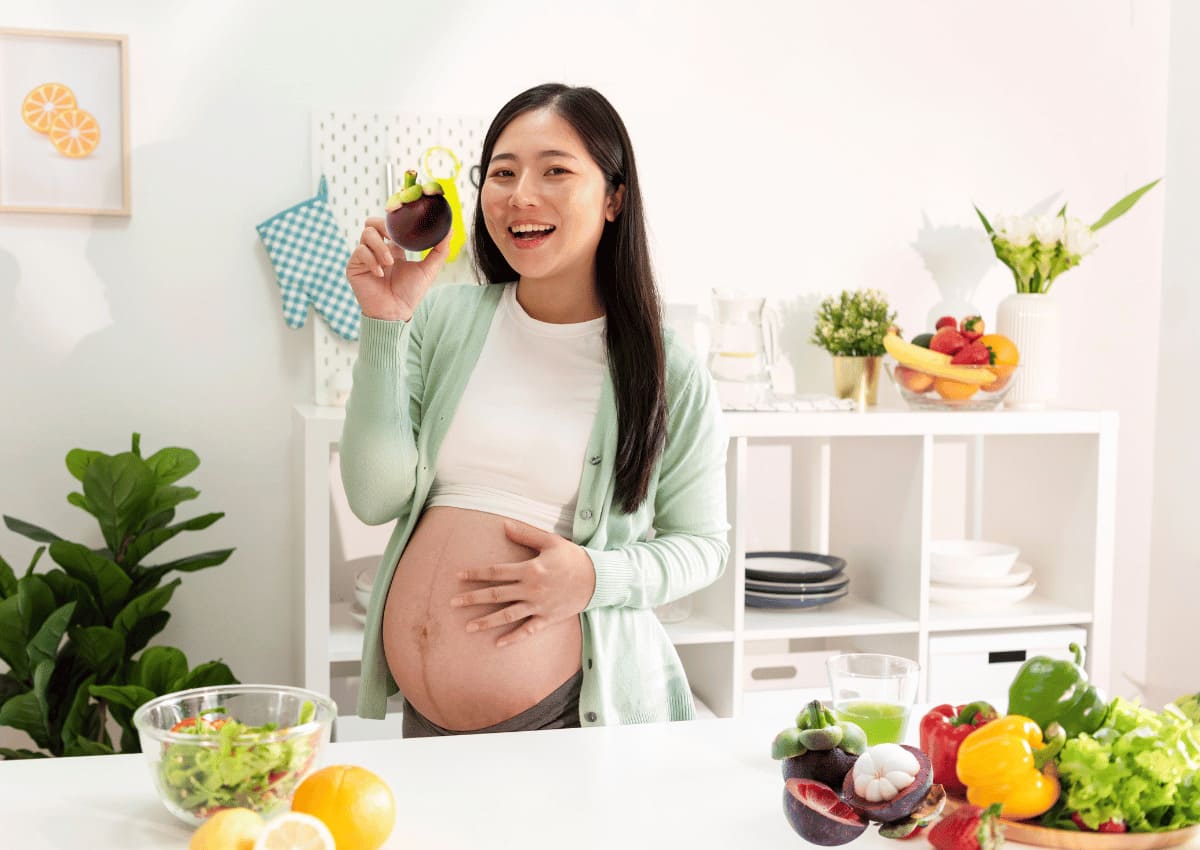 bà bầu ăn măng cụt