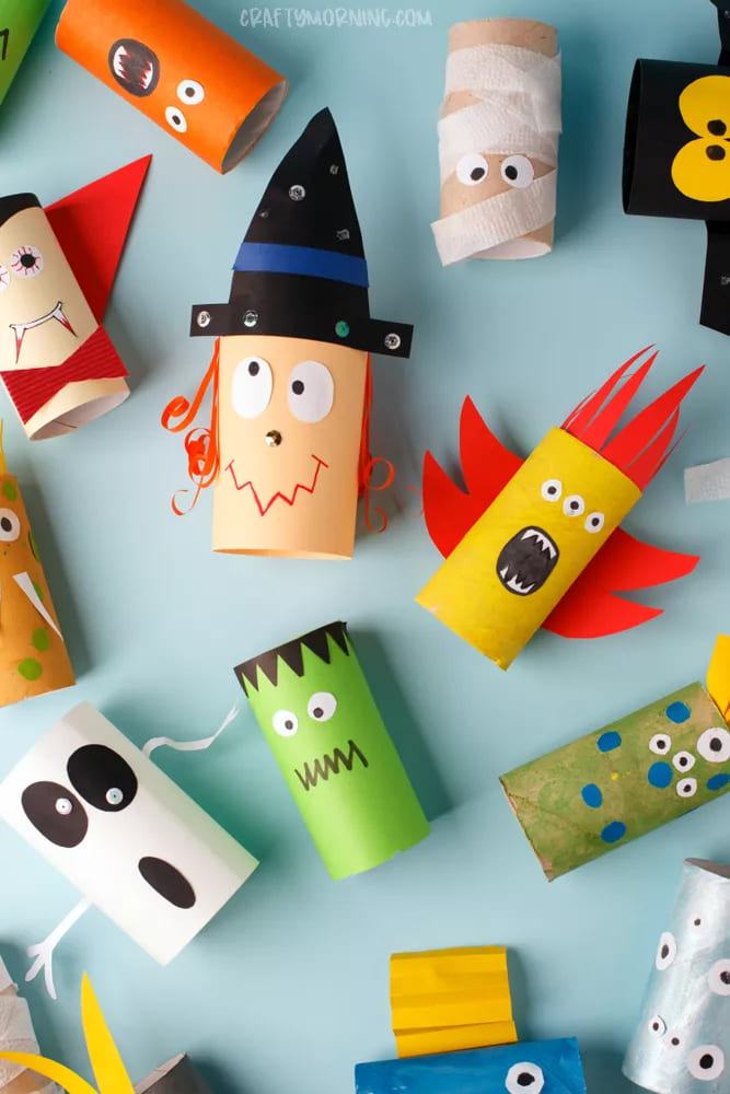 14 đồ thủ công Halloween dễ làm cho trẻ mới biết đi và trẻ mẫu giáo 56 làm đồ thủ công halloween đơn giản
