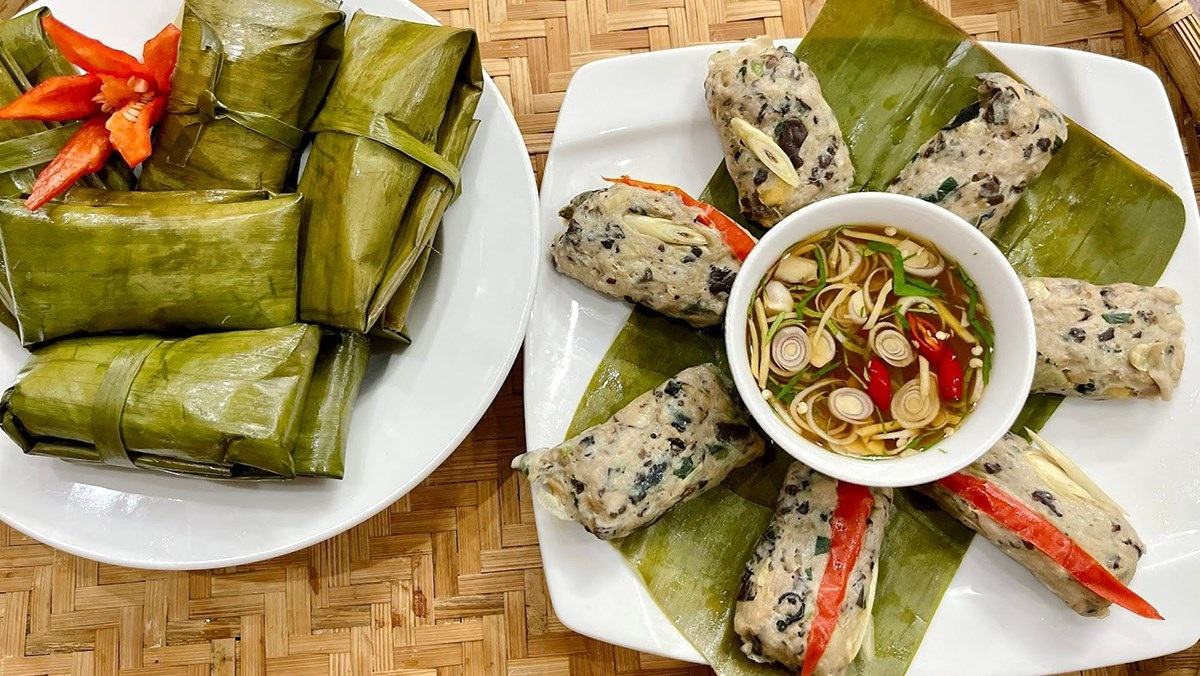 cách làm chả ốc hấp với lá chuối cách làm chả ốc hấp lá chuối