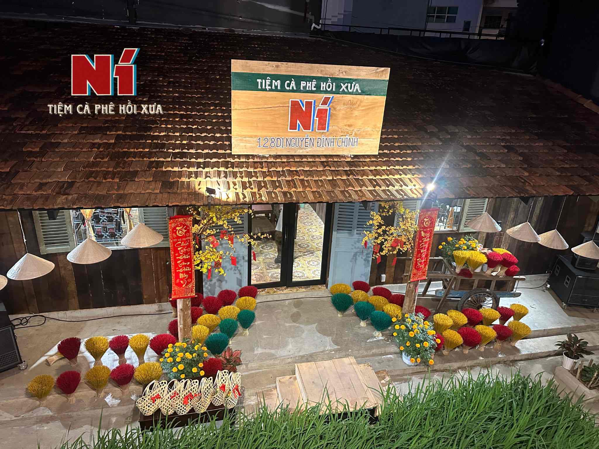 background tết tại Tiệm cà phê Ní background tết ở Tiệm cà phê Ní