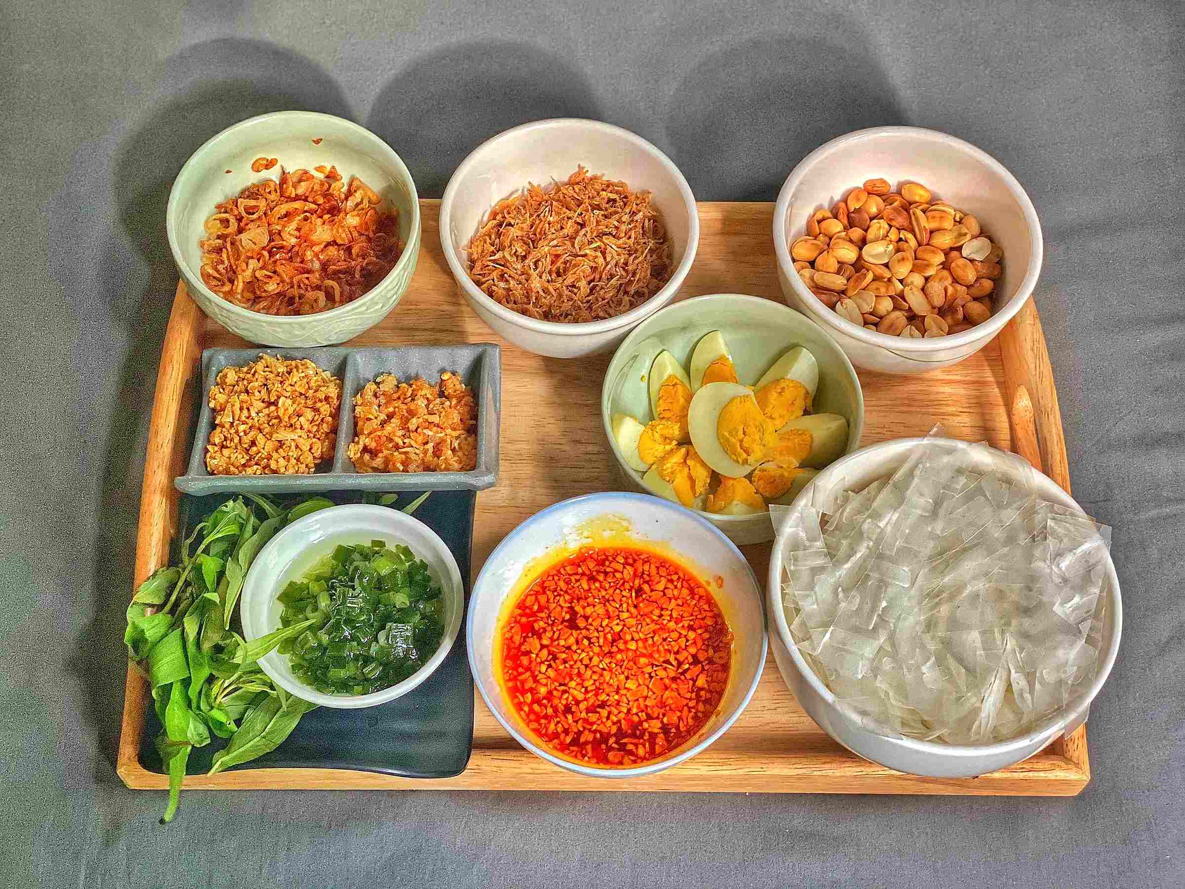 cách làm bánh tráng trộn​ và chuẩn bị nguyên liệu