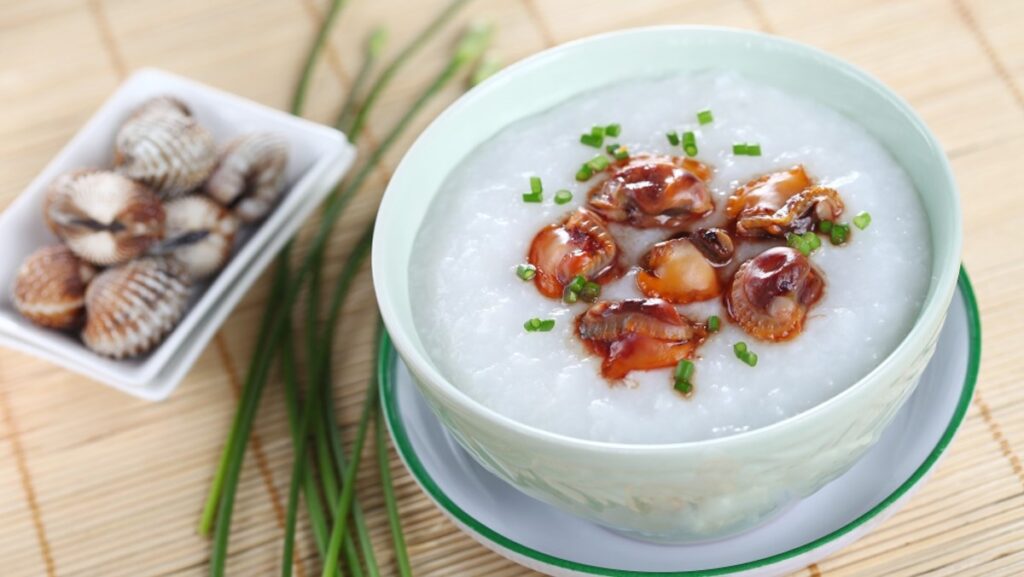 cách nấu cháo sò huyết​